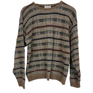 Vtg 90s Tricots St Raphael Knit Crewneck Sweater XL Textured USA Union Made